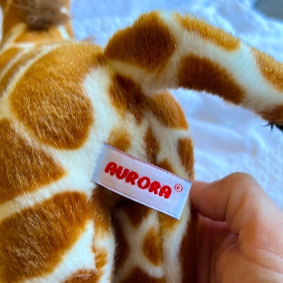 Aurora 12 inch Giraffe stuffy, stuffies, stuffed animal - Picture 4 of 5